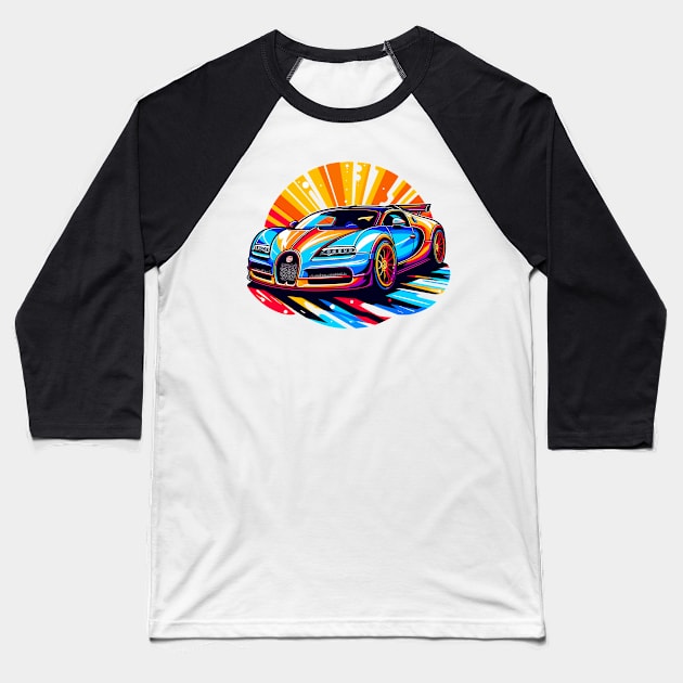 Bugatti Veyron Baseball T-Shirt by Vehicles-Art